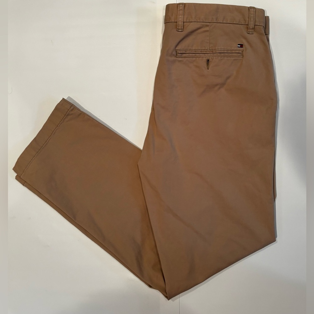 Tommy Hilfiger Khaki Chino Pants 32”/30” Custom Fit - Picture 3 of 8